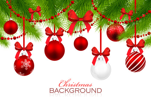 500x321 Red With White Christmas Decorations Background Vector Png Images