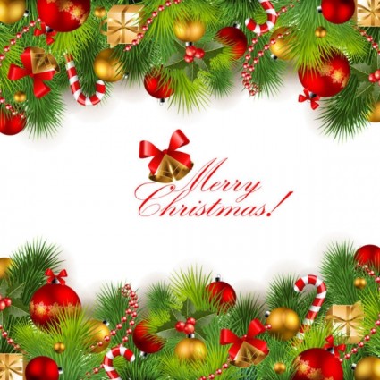 425x425 Beautiful Christmas Background 01 Vector Vector Free Vector