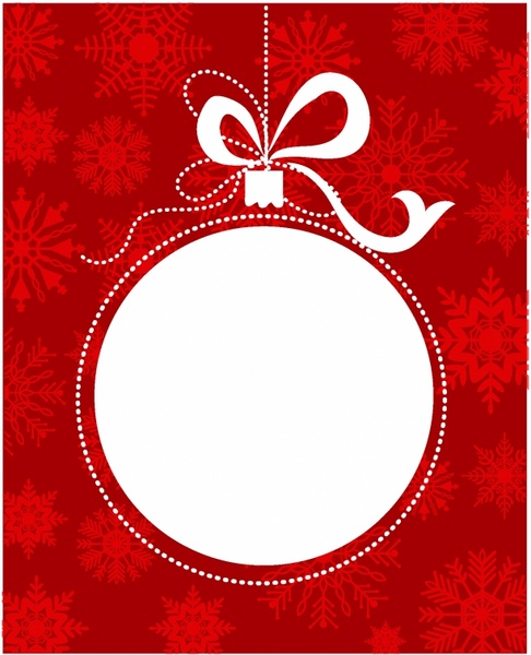 486x600 Christmas Ball Frame Free Vector In Adobe Illustrator Ai ( .ai