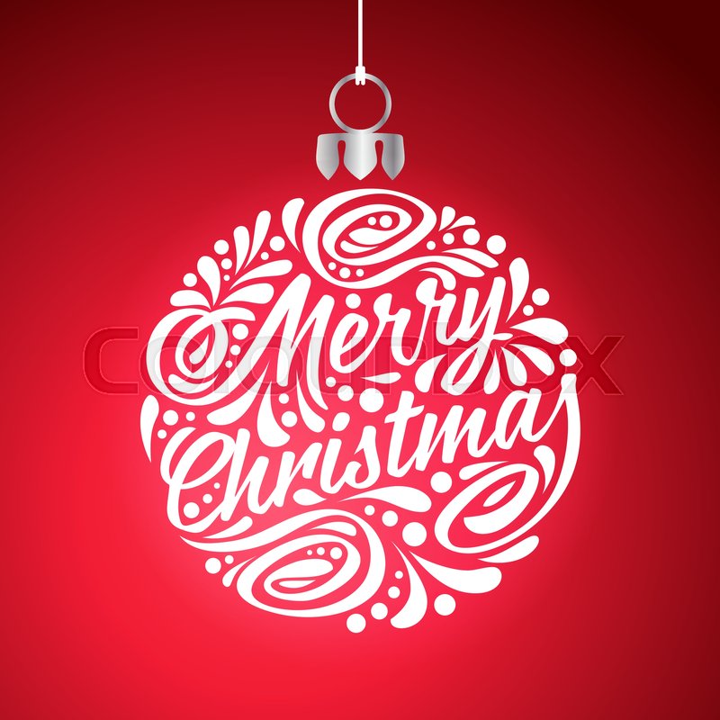 800x800 Holidays Greeting Card With Abstract Doodle Christmas Ball. Vector