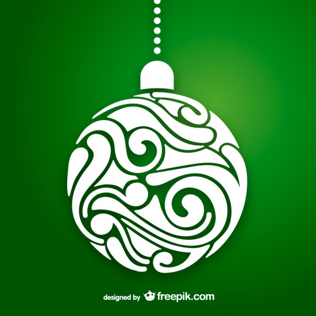 626x626 Artistic Christmas Ball Vector Vector Free Download