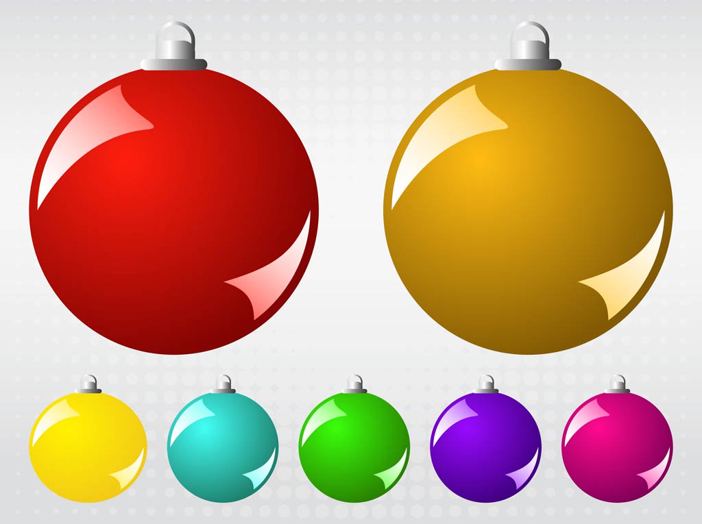 1024x765 Vector Christmas Balls Vector Art Amp Graphics