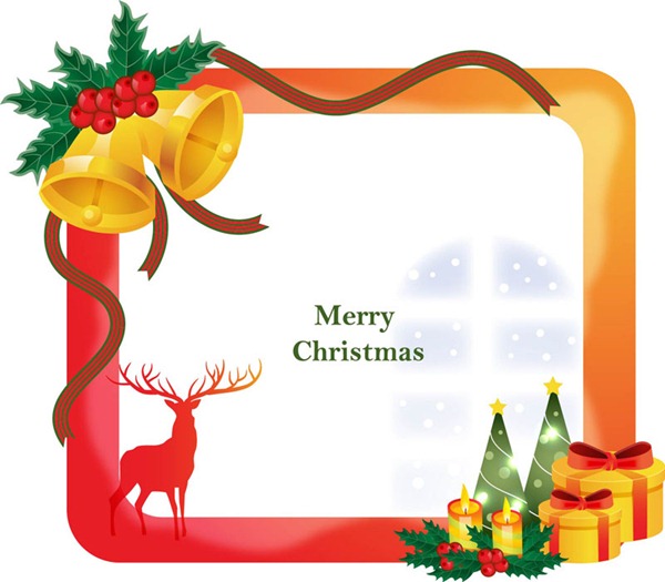 600x525 Cute Christmas Border Vector Material My Free Photoshop World