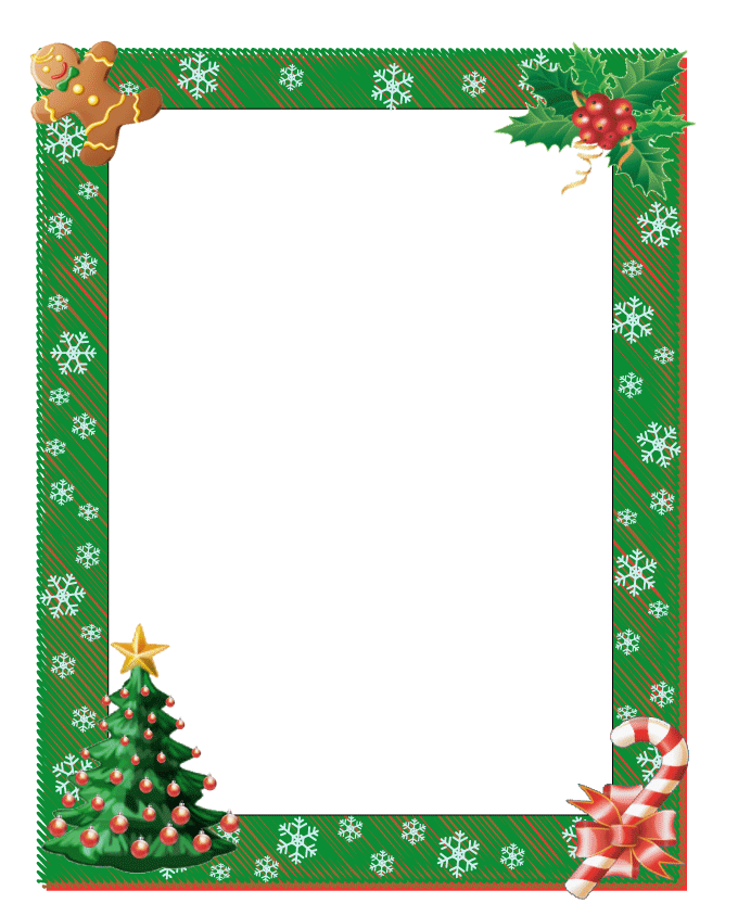 680x832 Free Christmas Border Vector Transparent Download