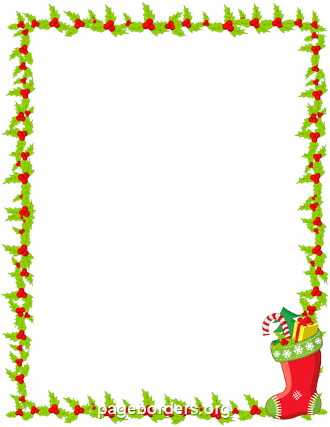 470x608 Word Christmas Border Free Christmas Borders Clip Art