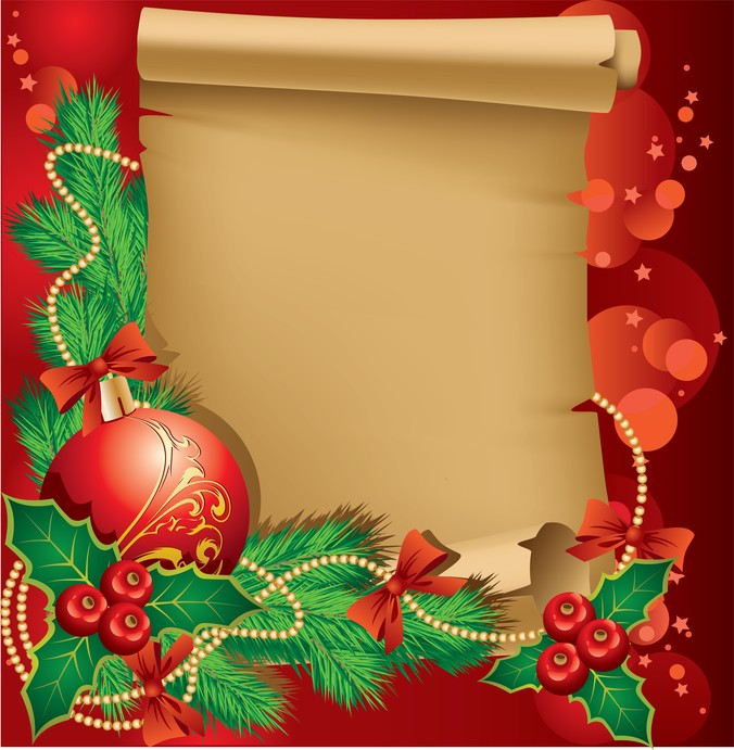 676x691 Beautiful Christmas Border Free Vectors Ui Download