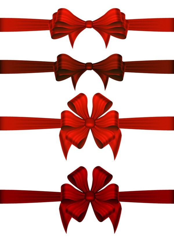 600x840 Red Ribbon Bow Vector Graphics Ribbon Amp Bows
