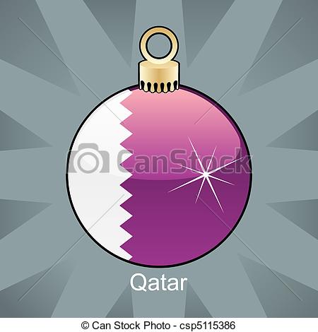 450x470 Fully Editable Vector Illustration Of Isolated Qatar Flag In