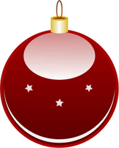 401x500 Glossy Red Christmas Ornament Vector Clip Art Public Domain Vectors