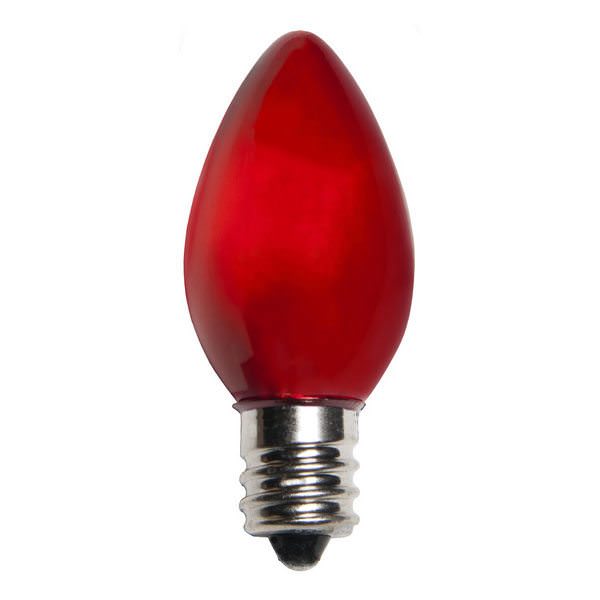 600x600 Transparent Light Bulb Transparent Red C7 Led Christmas Light