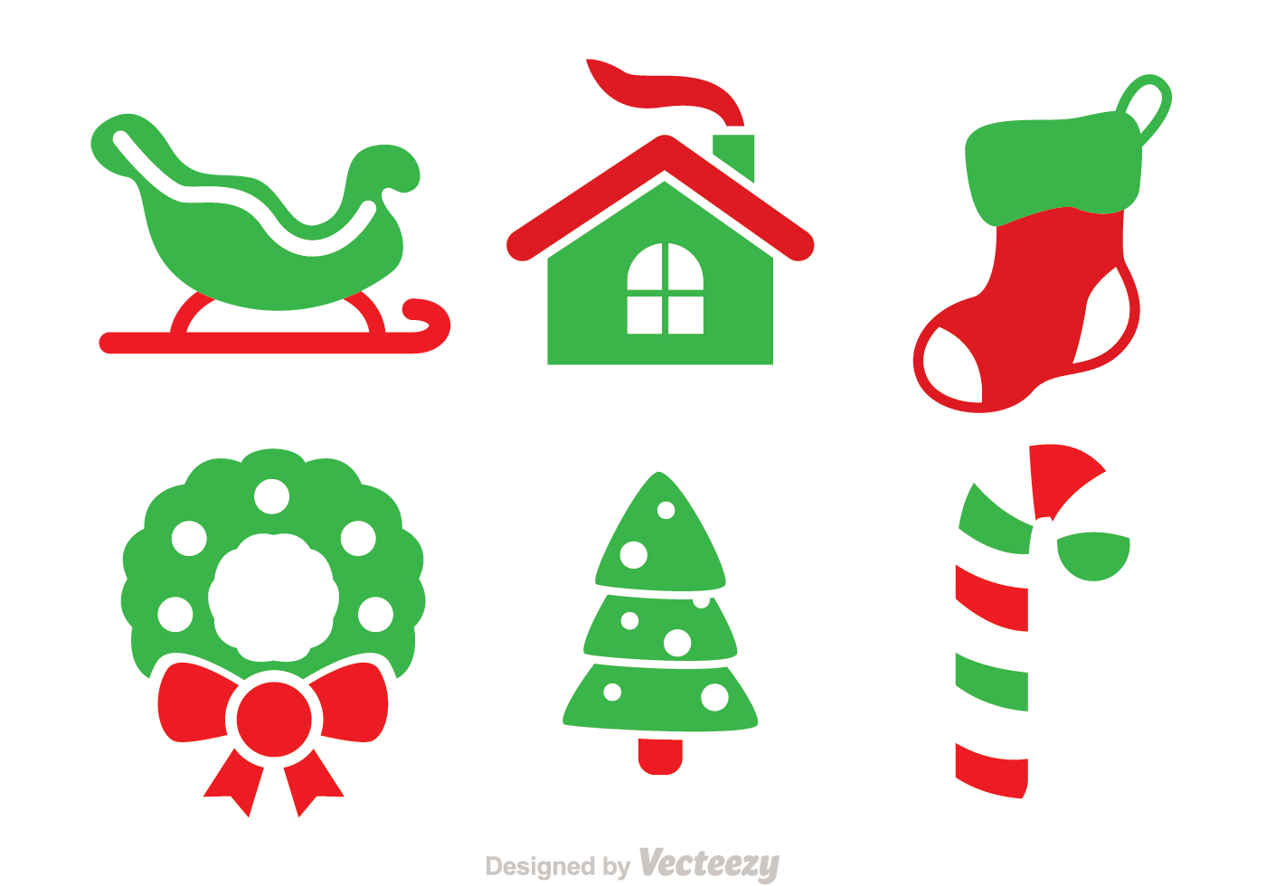 1400x980 Christmas Duo Tone Vector Icons