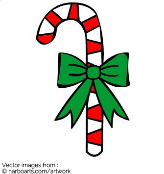 335x355 Download Christmas Cane