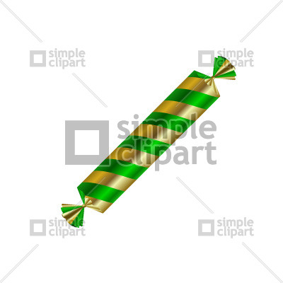 400x400 Striped Christmas Candy Vector Image