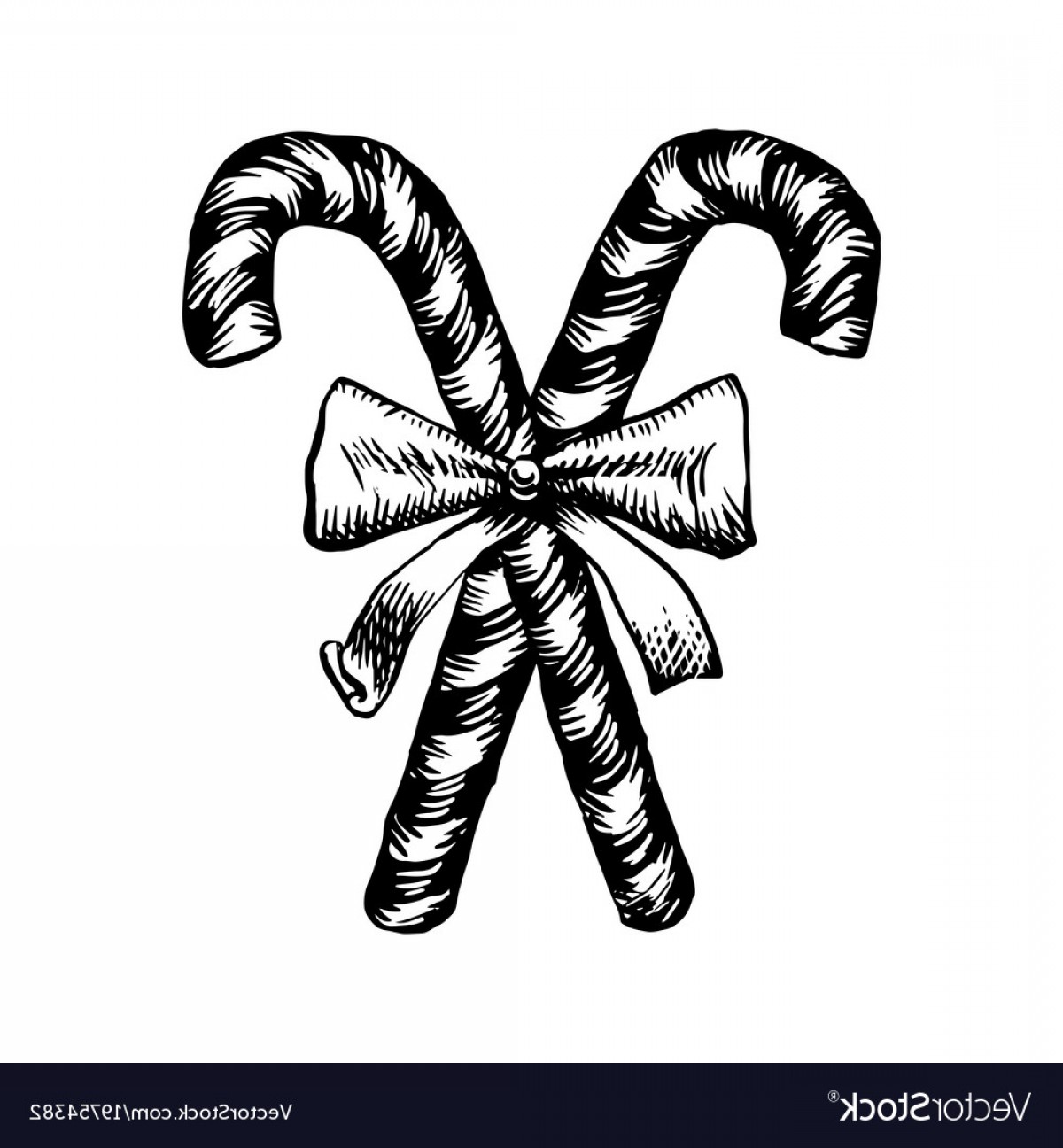 1200x1296 Christmas Candy Cane Sketch Vector Orangiausa