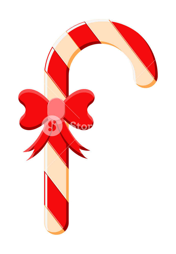 691x1000 Christmas Candy Cane Vector Royalty Free Stock Image