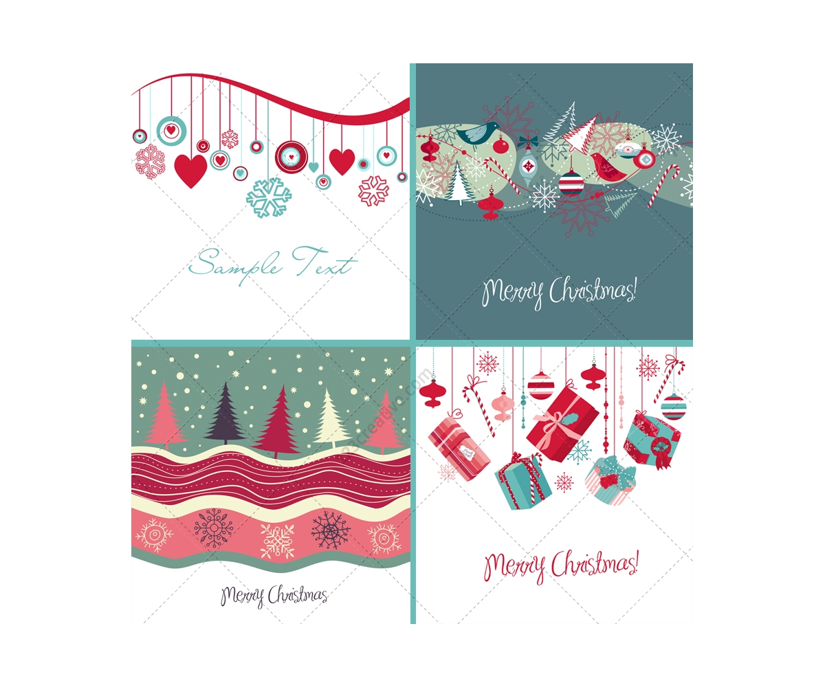 1200x1000 Christmas Card Vectors
