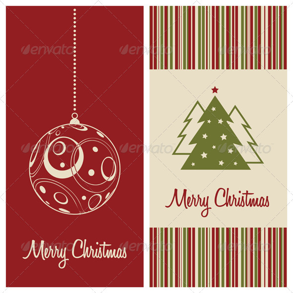 590x590 2 Vector Christmas Card Backgrounds By Nubephoto Graphicriver