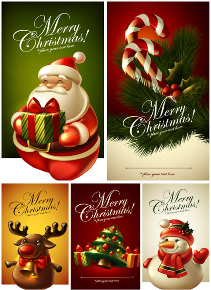 690x945 Christmas Card Vector Free Download Holliday Decorations