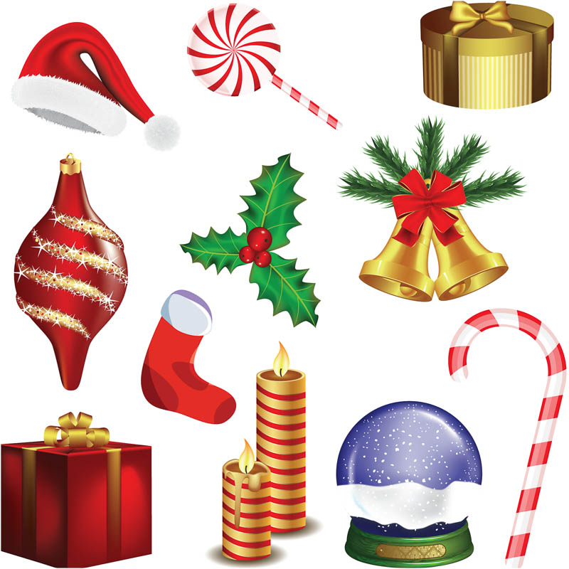800x800 Christmas Decoration Set Vector Vector Graphics Blog