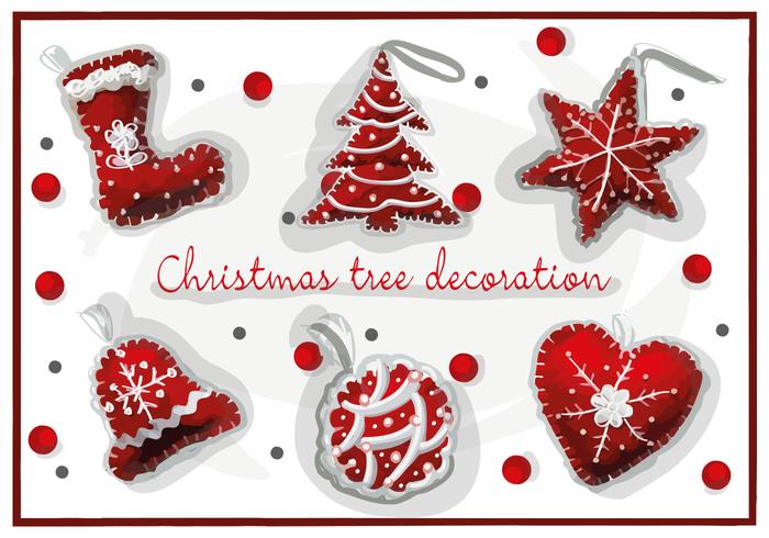 700x490 Free Christmas Decorations Vector