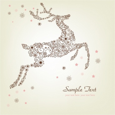 368x368 Christmas Deer Vector Free Vector Download (7,019 Free Vector) For