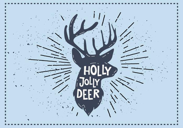 700x490 Free Christmas Deer Vector