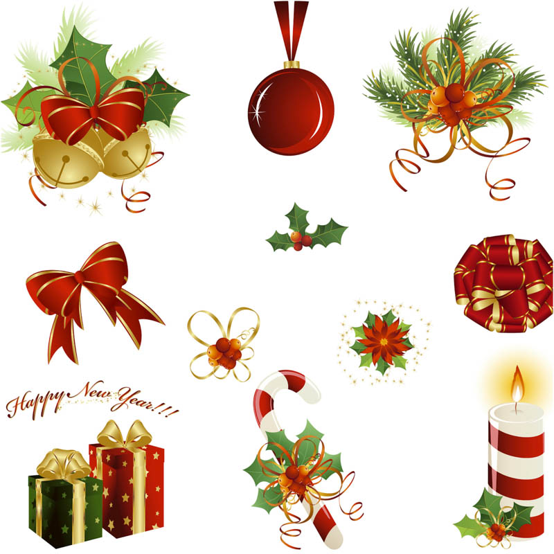 800x800 Elements For Christmas Design Vector Vector Graphics Blog