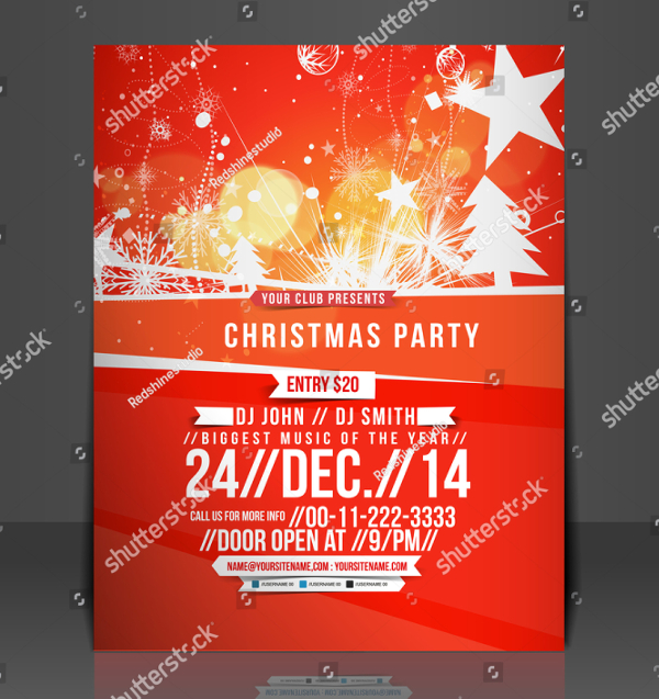 600x637 Christmas Flyer Templates