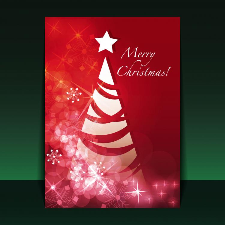 750x750 Beautiful Christmas Flyer 01 Vector Free Vector 4vector