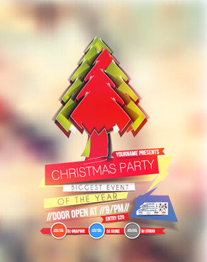 290x368 Blurs15 Christmas Party Flyer Vector Cover Png Images, Backgrounds