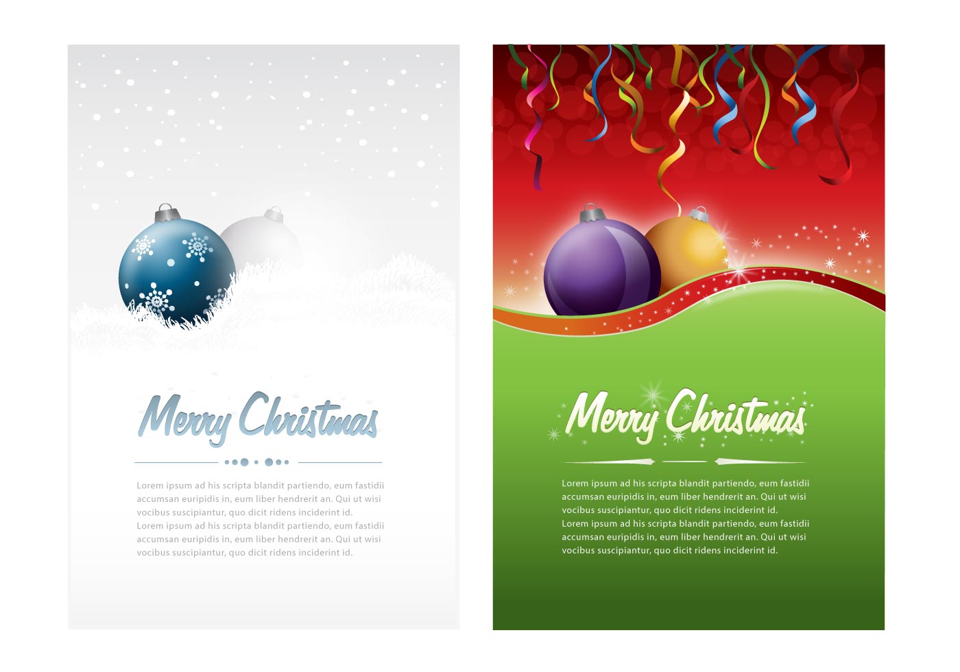 1400x980 Christmas Flyer Free Vector Art