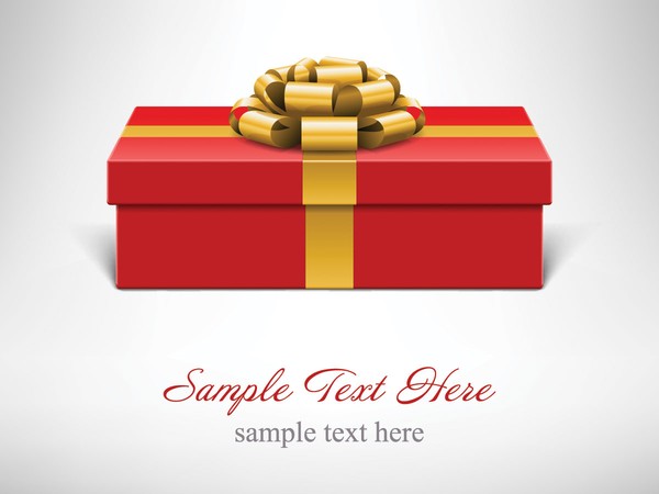 600x450 Gift Box Ribbon Vector