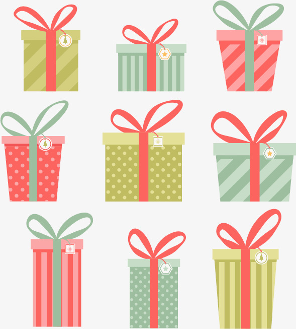 589x653 Vector Christmas Gift Box, Christmas Vector, Gift Vector, Box