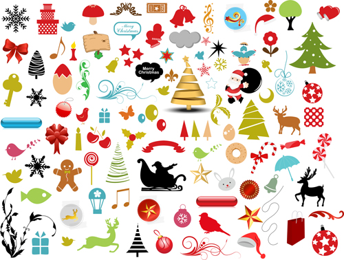 500x378 Christmas Ornaments Collection Vector Graphics 03 Free Download