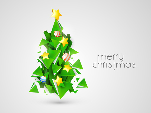 500x375 Creative Xmas Tree Background Vector Graphics Free Vector In