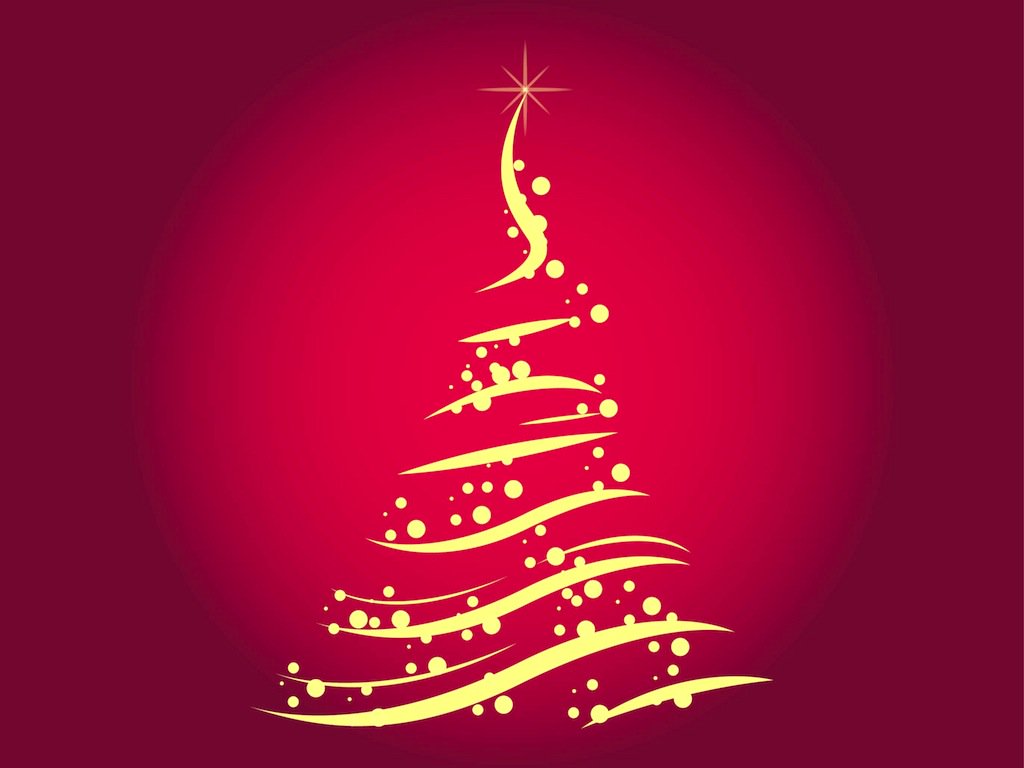 1024x768 Free Christmas Tree Vector Vector Art Amp Graphics