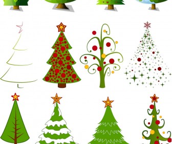 336x280 Cartoon Christmas Tree Designs Vector Vector Graphics Blog
