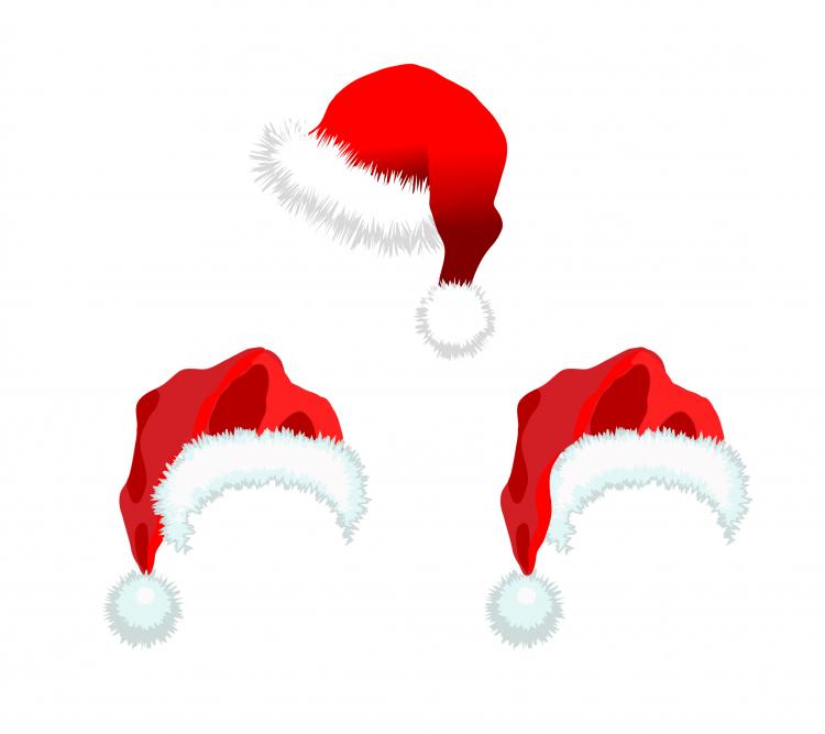 750x667 Christmas Hats Vector Free Vector 4vector