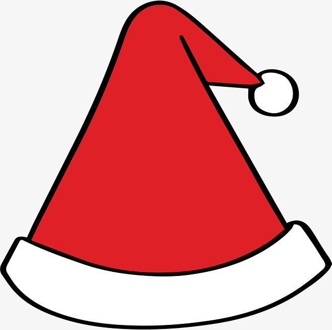 650x647 Cartoon Red Christmas Hat, Cartoon Vector, Christmas Vector, Hat