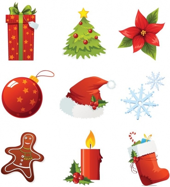 546x600 Christmas Vector Icons Free Vector In Encapsulated Postscript Eps