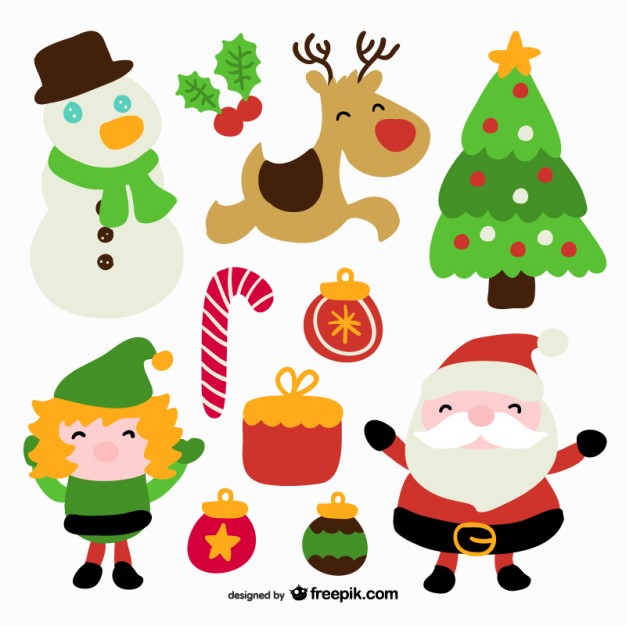 626x626 Christmas Icons Collection Vector Free Download