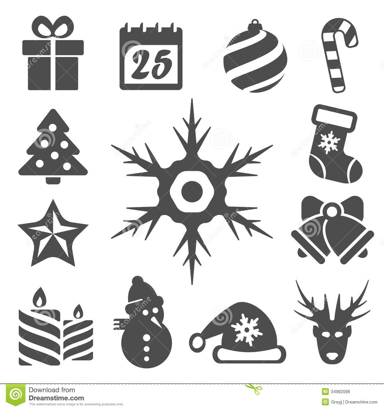 1300x1390 16 Vector Christmas Icons Images