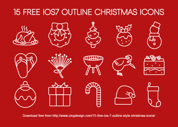 592x422 Download 15 Royalty Free Ios 7 Outline Style Christmas Icons From