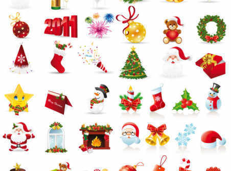452x336 Free Christmas Icons Vector Free Download