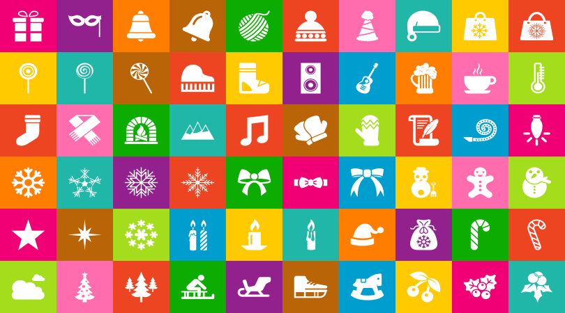 810x450 Free Flat Beautiful Christmas Icons In Vector Ai, Eps Amp Png Format