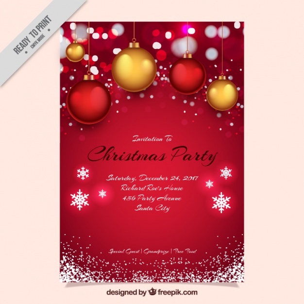 626x626 Christmas Invitation Vectors, Photos And Psd Files Free Download