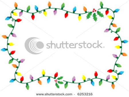 450x339 Vector Clipart Christmas Light