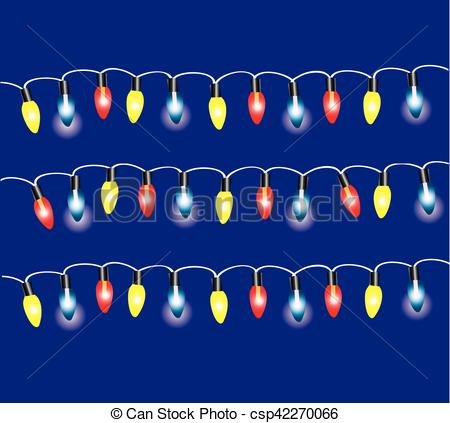 450x423 Vector Christmas Lights.