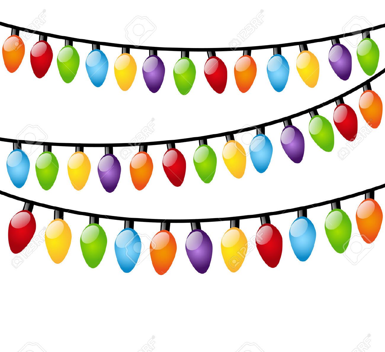 1300x1188 Cartoon Christmas Lights Vector Reviewwalls.co