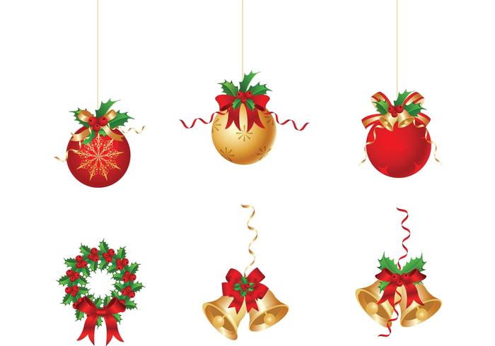 700x490 Christmas Ornament Vector Pack